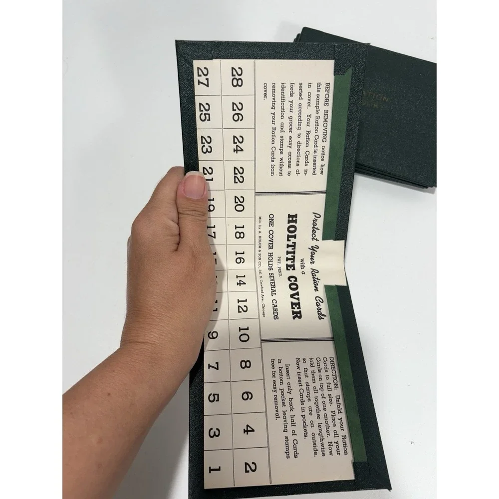 Ration Books‎ Holtite Cover  Case Lot Of 23 Brown Red Blue Green Ration Book WW